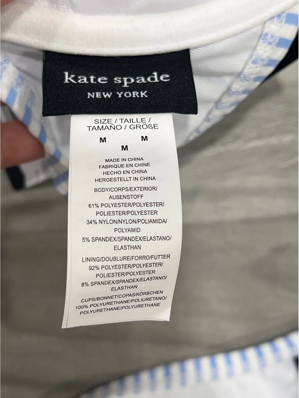kate spade new york Seamed Underwire Bra Bikini Top & High Cut Bikini Bottom